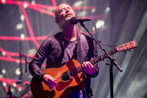 'Can you actually hear me now?' singer and guitarist Thom Yorke asked while performing at Coachella.