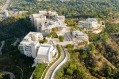 The Getty Centre in the Santa Monica Hills looks over Los Angeles.