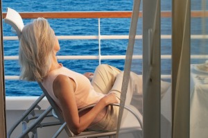 To help avoid seasickness choose a cabin with a balcony to provide fresh air. 