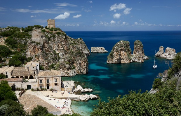 Tonnara di Scopello is an ancient tuna fishery near the hamlet of Scopello on Sicily's north west coast that today ...