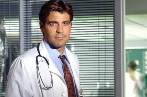 George Clooney as Dr Doug Ross on ER.