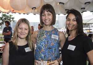 Mikki Cusack from Fairfax Media, Estelle Conley from Griffin Theatre and Amanda Solomons from the MCA.