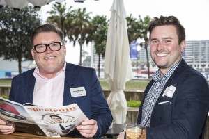 Chris McGlinn from Event Cinemas and Samuel Johnson, from Event Hospitality & Entertainment Limited
