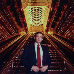 Real estate tycoon Donald Trump poised in Trump Tower atrium in 1989 in New York.  (Ted Thai/The LIFE Picture Collection/Getty Images)