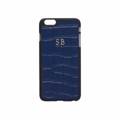 Mock Croc iPhone 6 Plus/ 6S Plus Case - Midnight Navy 