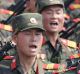 Soldiers march across Kim Il-sung Square during a military parade in Pyongyang last week.