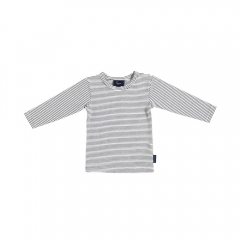 Putney Luxe Long Sleeve T-Shirt - Black & White Striped