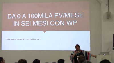 Barbara Damiano: Da 0 a 100 mila page view/mese in sei mesi con WP