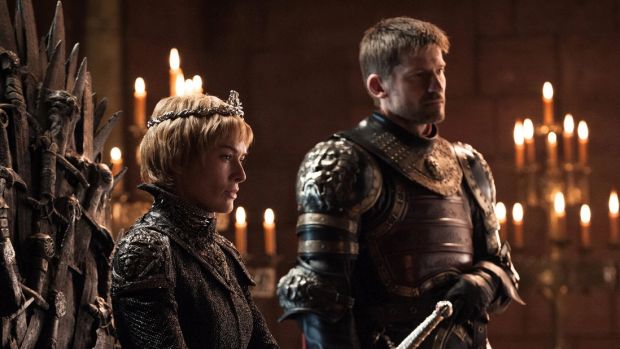 Cersei Lannister with her brother, Jamie, by her side.