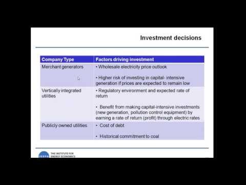 Electric Utility Industry 101- IEEFA.org webinar