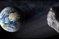 An artist's impression of an asteroid near the Earth.