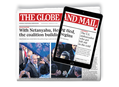 The Globe and Mail Print edition & Globe2Go image