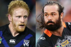 Leading from the front: James Graham and Aaron Woods.