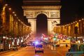 Police on the Champs Elysees after the attack on police on April 20.