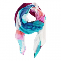 Abstract Silk Scarf