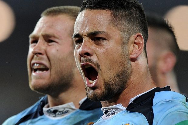 Back in blue: Returned NRL star Jarryd Hayne is talking up a recall to State of Origin following his last appearance for ...