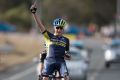 Lucas Hamilton won the sprint to the line at the Oceania Road Championships in Canberra on Saturday.?