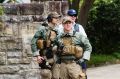 Security outside Kirribilli House on Saturday. 