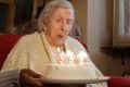 Emma Morano celebrates her 117th birthday in November last year.