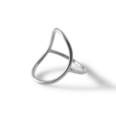 Arch Envelope Ring in Sterling Silver