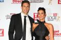 Shaun Hampson and Megan Gale arrive at the 57th Annual Logie Awards at Crown Palladium on May 3, 2015 in Melbourne, ...