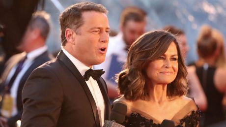 Karl Stefanovic and Lisa Wilkinson at the 59th Annual Logie Awards.