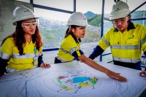 The OceanaGold gold and copper mine on Luzon island employs 1800 workers, most of them Filipinos.