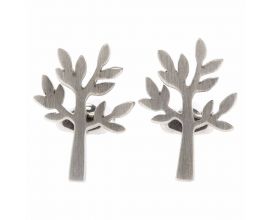 Tree Silver Cufflinks