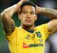 Below his best this year: Israel Folau.