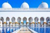 The famous Grand Mosque or Sheikh Zayed Mosque is a highlight of Abu Dhabi, UAE.