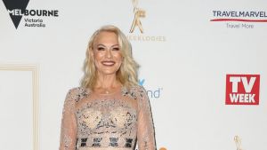 Hall of fame inductee Kerri-Anne Kennerley arrives at the 59th Logie Awards.