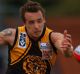 Former West Coast Eagle Ben Sharp playing for Werribee in a VFL semi-final against Casey in 2011.