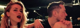 Amber Heard and Elon Musk at the Gold Coast.