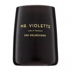 Mr Violette Black Matte Glass Candle