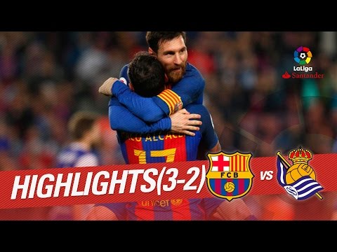 Resumen de FC Barcelona vs Real Sociedad (3-2)