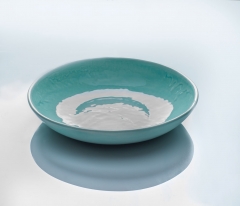  Large Dish Aqua