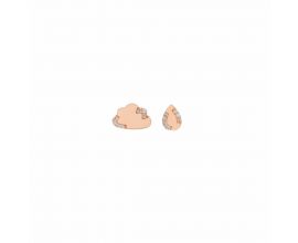 Cloud Studs Rose Gold Vermeil