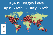 Locations of visitors to this page