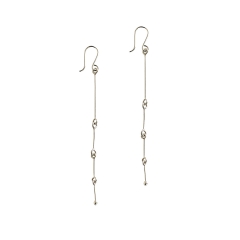 Fine Connection Earrings in Sterling Silver