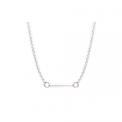 The Classic Bar Necklace - Sterling Silver