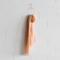 Linen Scarf - Peaches & Cream