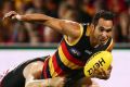 Six of the best: Crow goalsneak Eddie Betts was unstoppable.