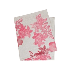 Winter Floral Pink Tablecloth