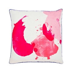 Abstract Splash Pink Cushion