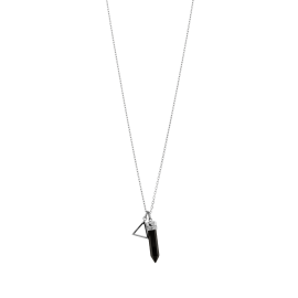 Crystal Point Triangle Necklace