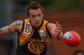 Former West Coast Eagle Ben Sharp playing for Werribee in a VFL semi-final against Casey in 2011.