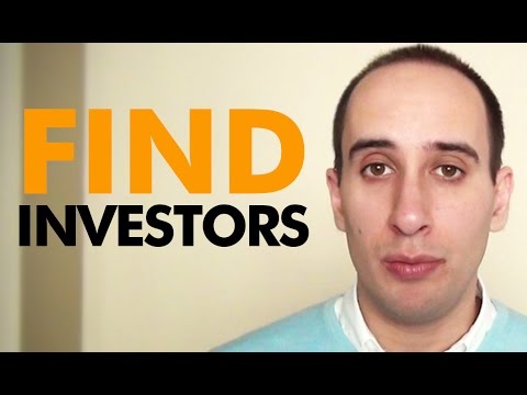 Find Investors - How do you find investors and partners for your business