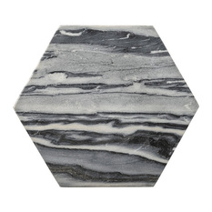  - Bloomingville Hexagonal Grey Marble Cutting Board - Cutting Boards