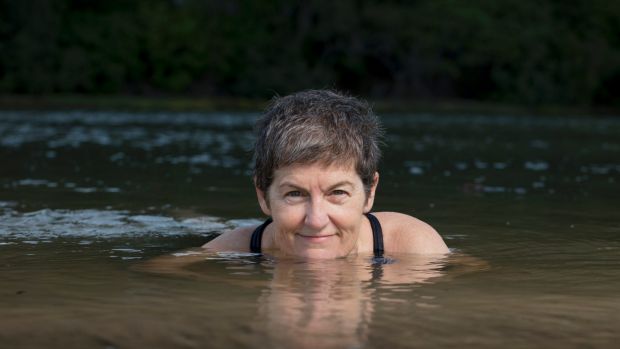 Writer Mary-Rose MacColl in 2017, photographed on the Gold Coast. 