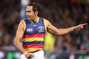 Adelaide forward Eddie Betts, who was racially abused at Adelaide Oval on Saturday night.